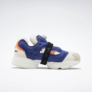 Reebok InstaPump Fury Boost Turnschuhe Herren - Weiß/Blau/Orange - DE 314-XSL